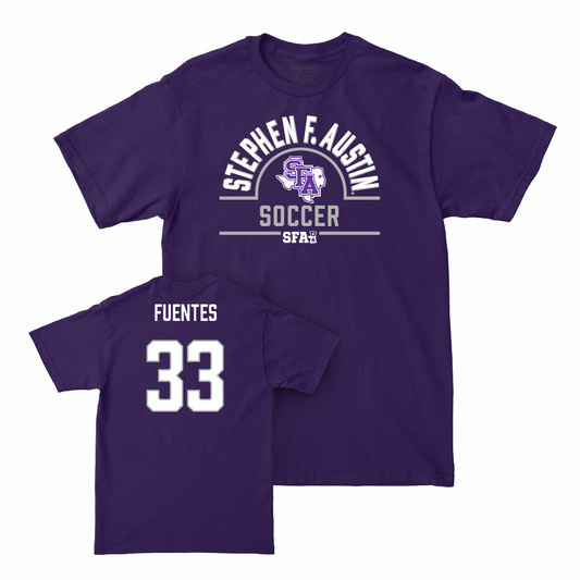 SFA Women's Soccer Purple Arch Tee  - Kristen Fuentes