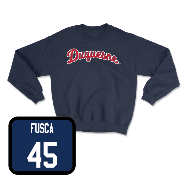 Duquesne Football Navy Script Crew - Dom Fusca