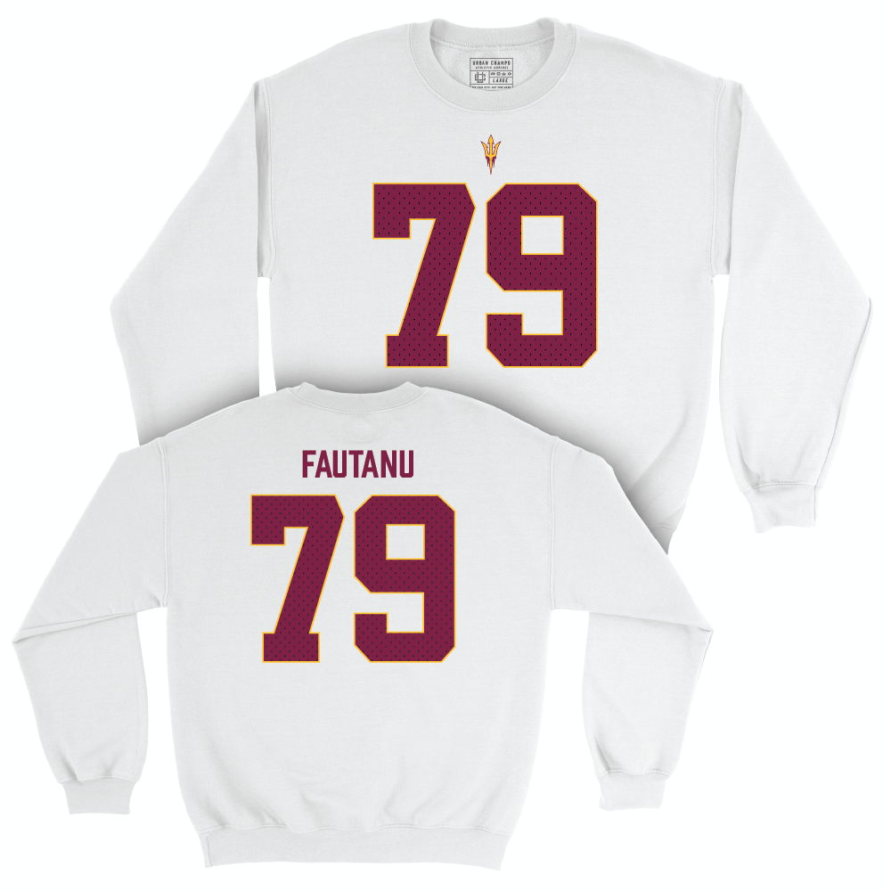 Arizona State Football White Blitz Crew  - Leif Fautanu