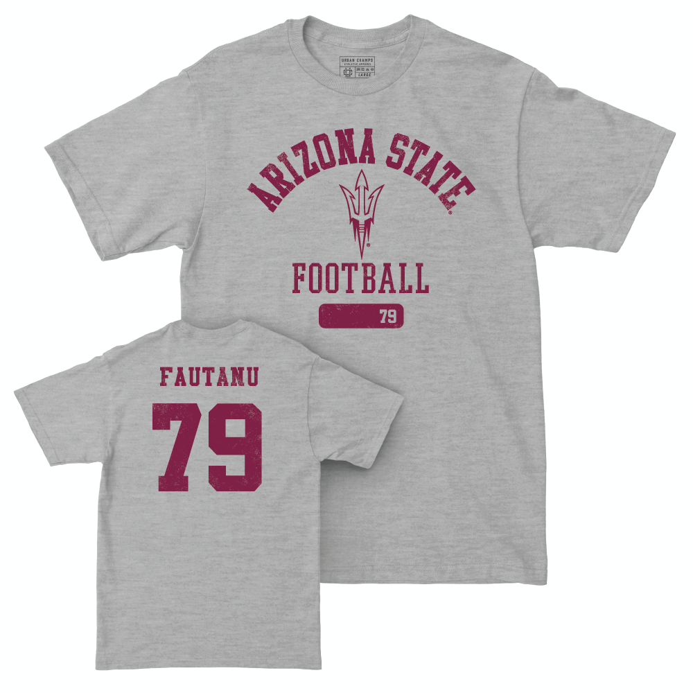 Arizona State Football Sport Grey Varsity Tee  - Leif Fautanu