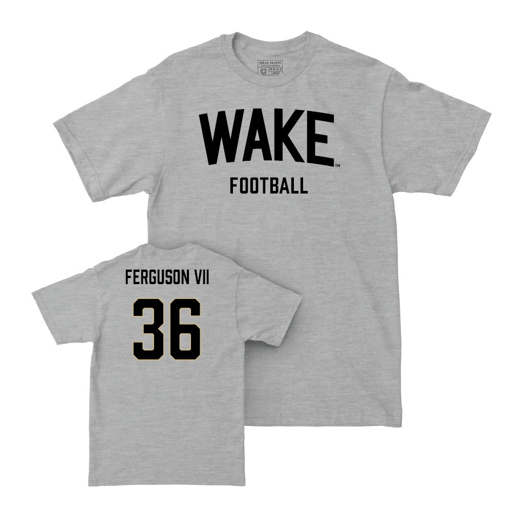 Wake Forest Football Sport Grey Wordmark Tee - Walker Ferguson