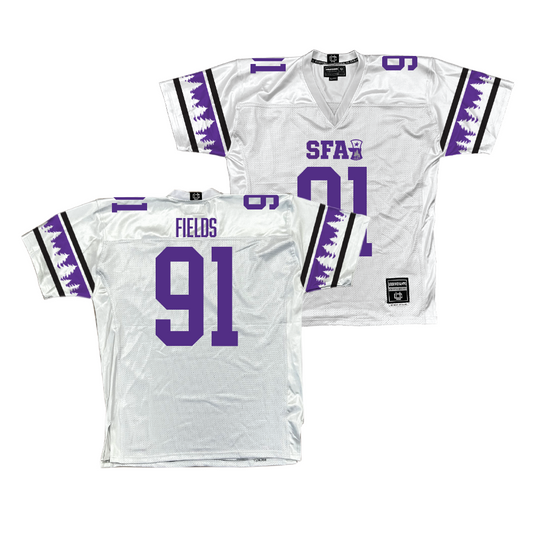 SFA Football White Jersey - Elijah Fields | #91