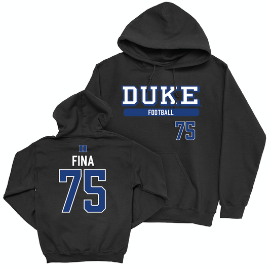 Duke Football Black Classic Hoodie - Bruno Fina