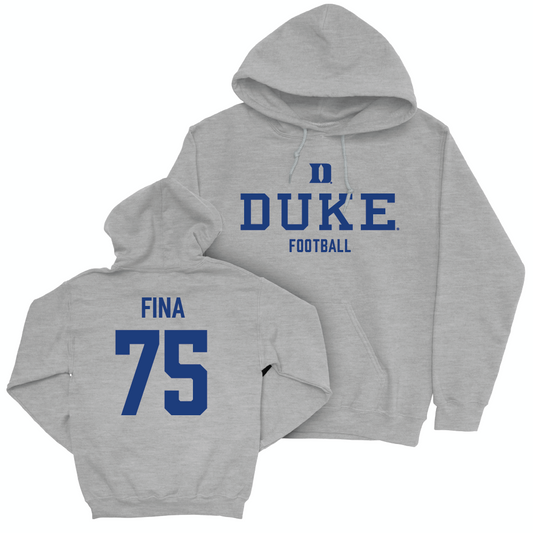 Duke Football Sport Grey Staple Hoodie - Bruno Fina