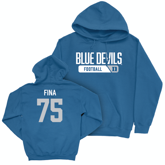 Duke Football Royal Varsity Hoodie - Bruno Fina