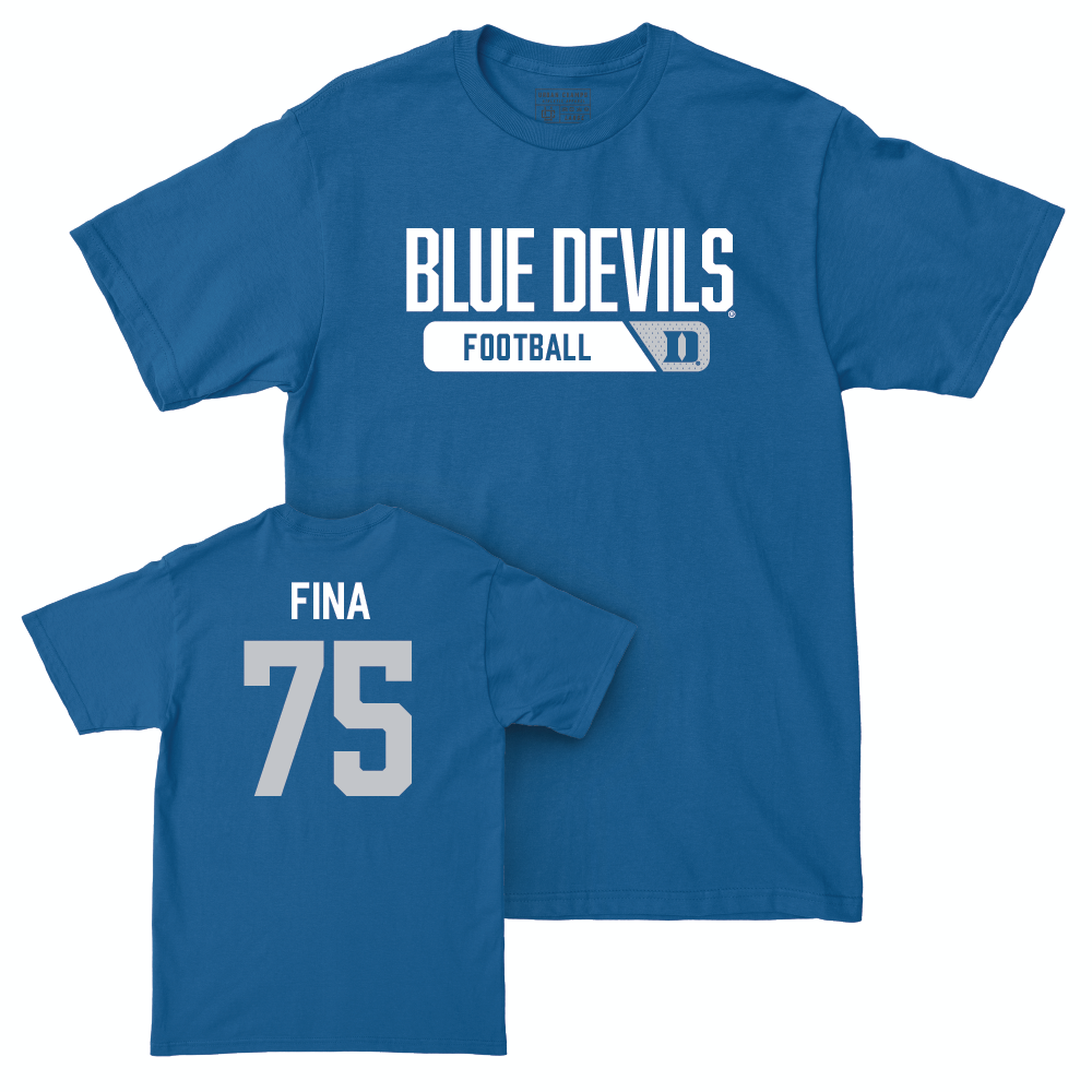 Duke Football Royal Varsity Tee - Bruno Fina