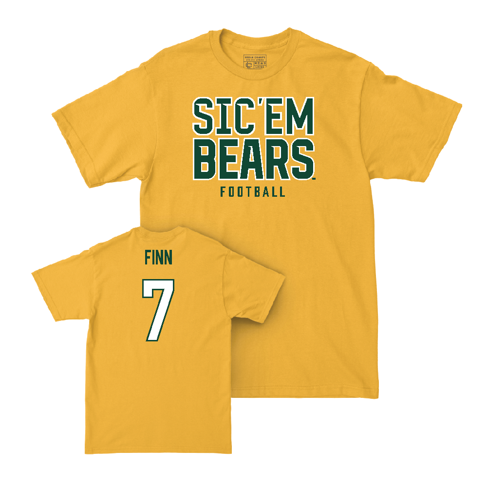 Baylor Football Gold Sic 'Em Tee  - Dequan Finn