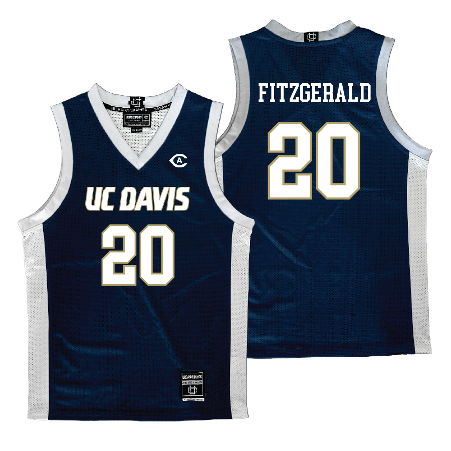 UC Davis Women's Basketball Navy Jersey - Ally Fitzgerald | #20