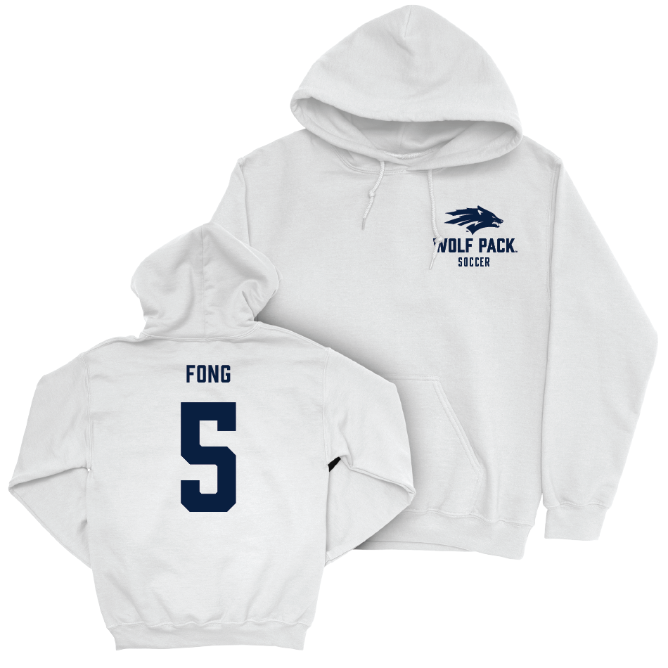 Nevada Women's Soccer White Logo Hoodie  - Sydnie Fong