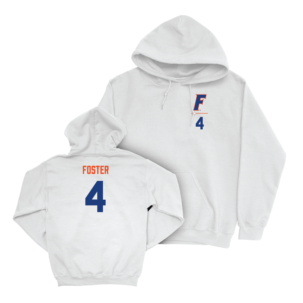 Florida Football White Logo Hoodie  - Teddy Foster