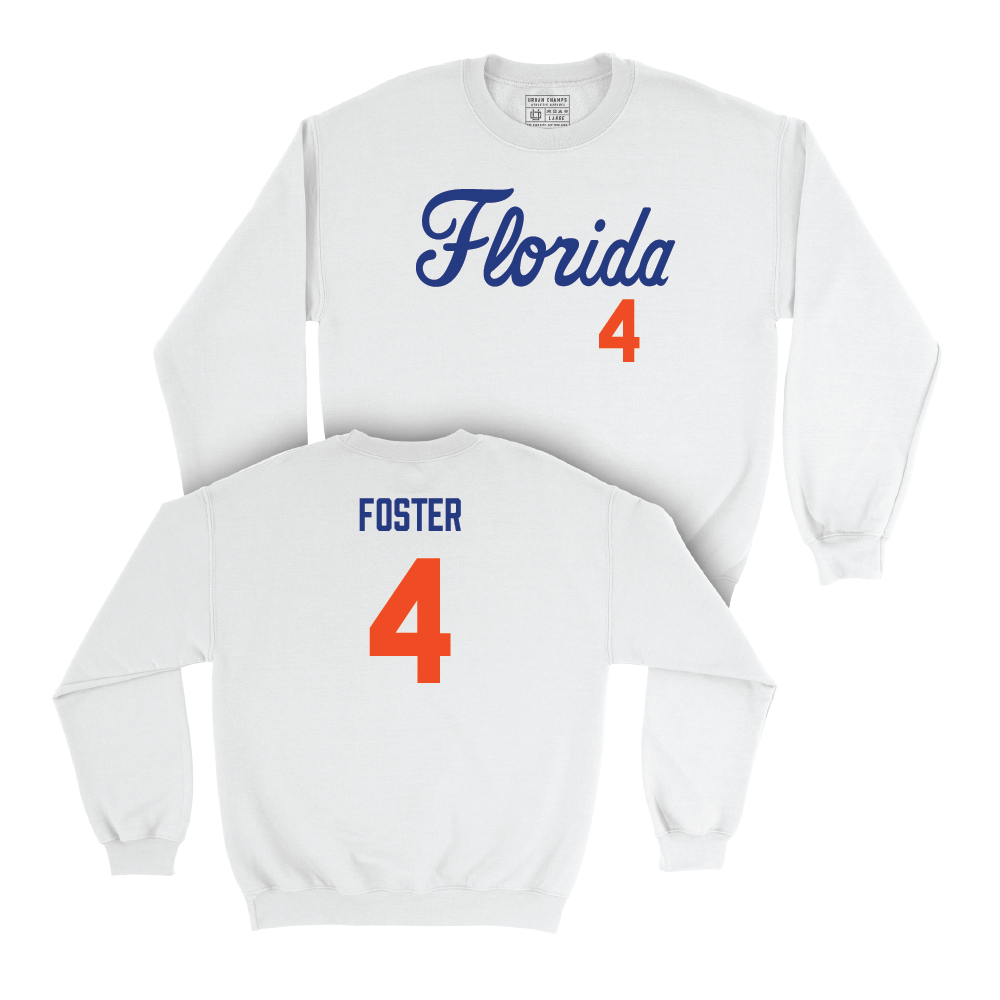 Florida Football White Script Crew  - Teddy Foster