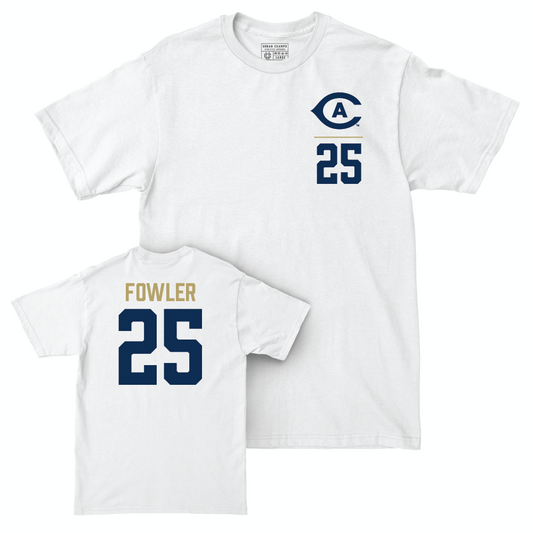 UC Davis Football White Logo Comfort Colors Tee  - William Fowler