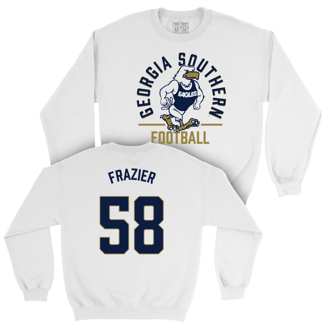 Georgia Southern Football White Classic Crew   - Kyle Frazier