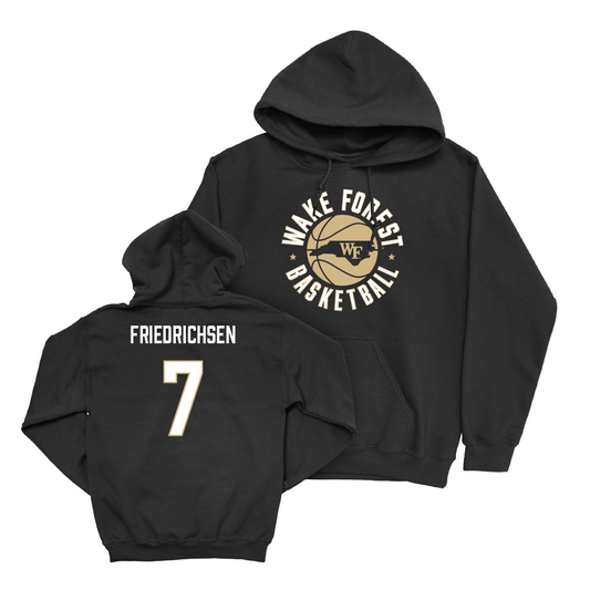 Wake Forest Men's Basketball Black Hardwood Hoodie - Parker Friedrichsen