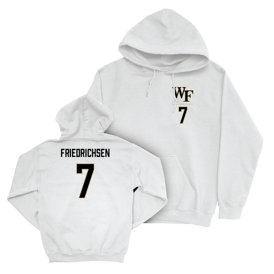 Wake Forest Men's Basketball White Logo Hoodie - Parker Friedrichsen