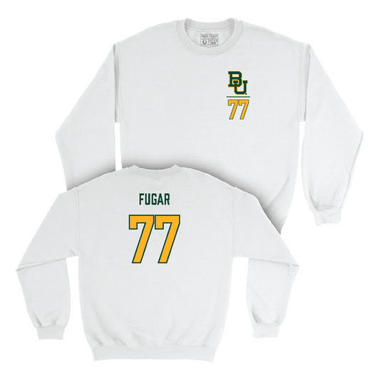 Baylor Football White Logo Crew  - Sidney Fugar