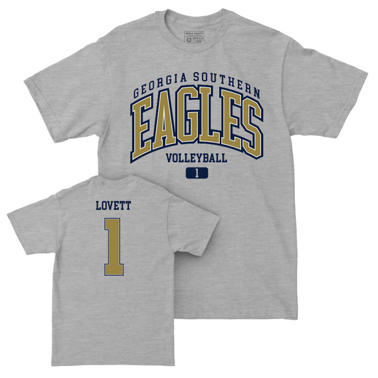 Georgia Southern Women's Volleyball Sport Grey Arch Tee - Ashlyn Lovett Youth Small