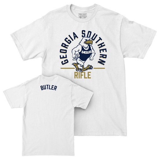 Georgia Southern Women's Rifle White Classic Comfort Colors Tee - Bremen Butler Youth Small