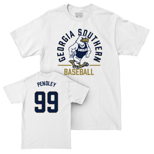 Georgia Southern Baseball White Classic Comfort Colors Tee - Brady Pendley Youth Small