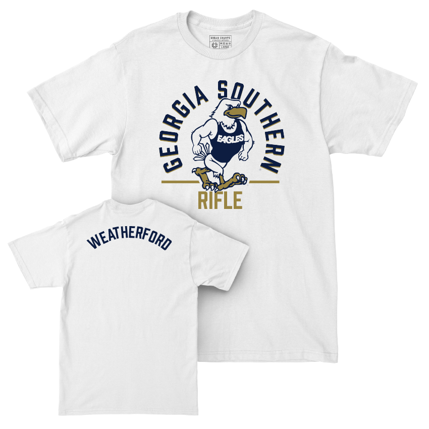 Georgia Southern Women's Rifle White Classic Comfort Colors Tee - Brooklynne Weatherford Youth Small