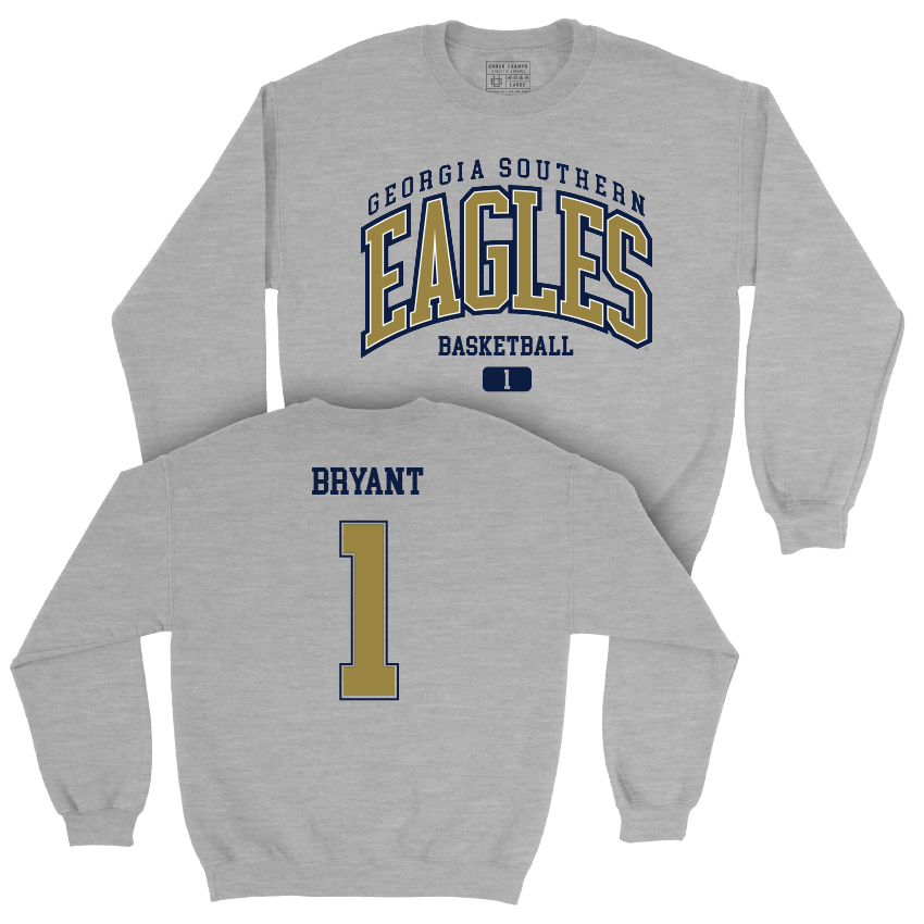 Georgia Southern Men's Basketball Sport Grey Arch Crew - Cam Bryant Youth Small