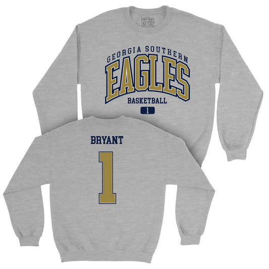 Georgia Southern Men's Basketball Sport Grey Arch Crew - Cam Bryant Youth Small