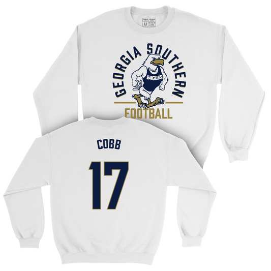 Georgia Southern Football White Classic Crew - Dalen Cobb Youth Small