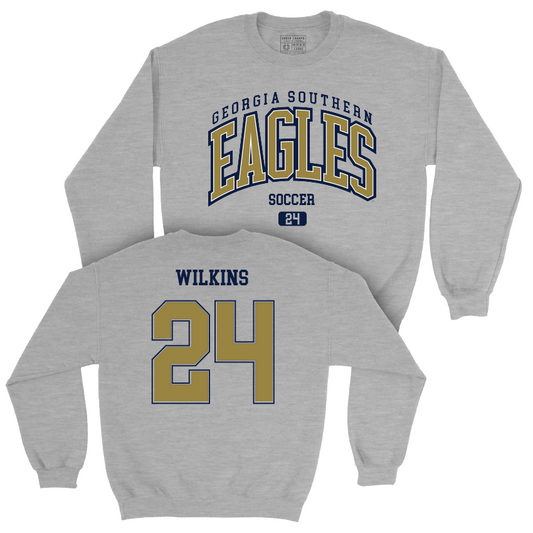 Georgia Southern Women's Soccer Sport Grey Arch Crew - Erin Wilkins Youth Small