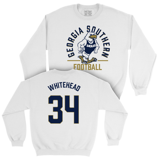 Georgia Southern Football White Classic Crew - Jamari Whitehead Youth Small