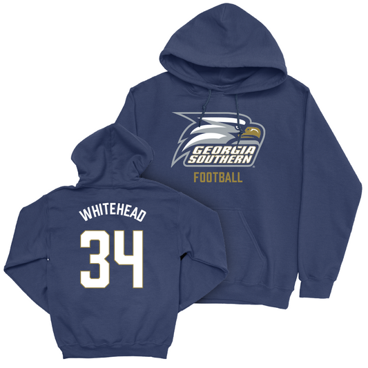 Georgia Southern Football Navy Staple Hoodie - Jamari Whitehead Youth Small