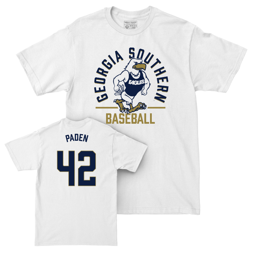 Georgia Southern Baseball White Classic Comfort Colors Tee - Jaylen Paden Youth Small