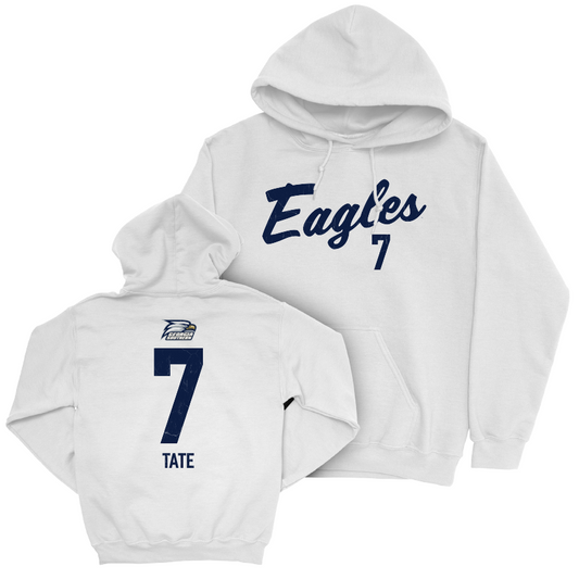 Georgia Southern Baseball White Script Hoodie - Josh Tate Youth Small