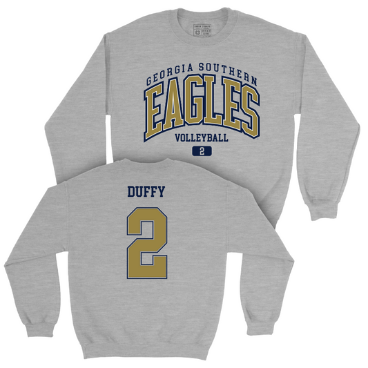 Georgia Southern Women's Volleyball Sport Grey Arch Crew - Lexi Duffy Youth Small