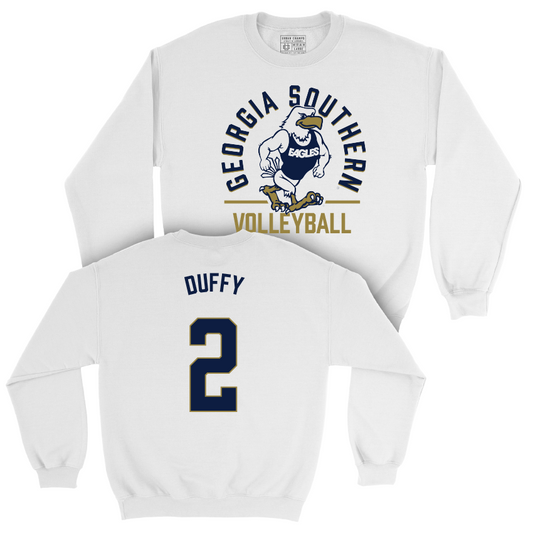 Georgia Southern Women's Volleyball White Classic Crew - Lexi Duffy Youth Small