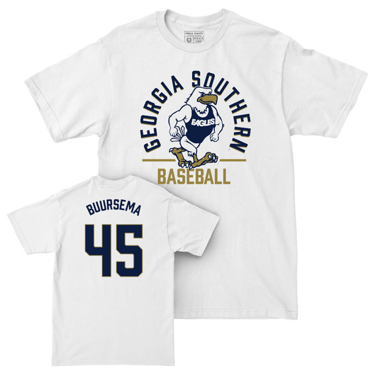 Georgia Southern Baseball White Classic Comfort Colors Tee - Porter Buursema Youth Small