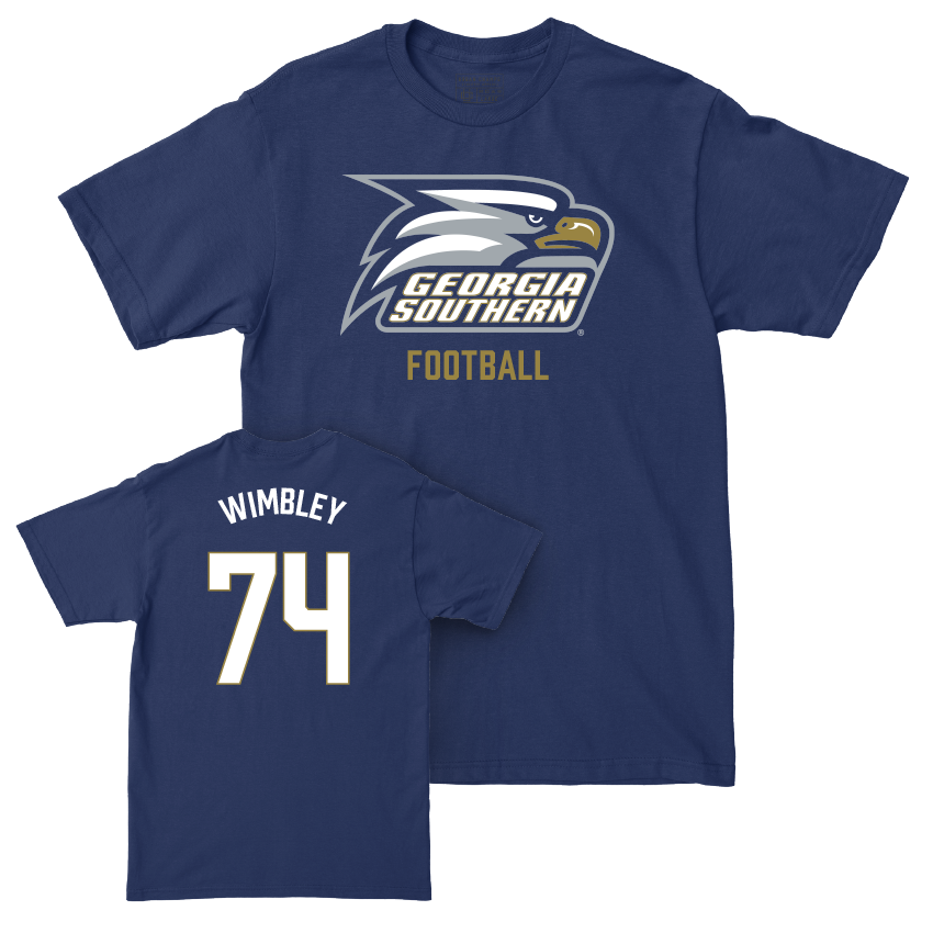 Georgia Southern Football Navy Staple Tee - Pichon Wimbley Youth Small