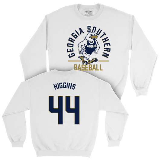 Georgia Southern Baseball White Classic Crew - Thomas Higgins Youth Small