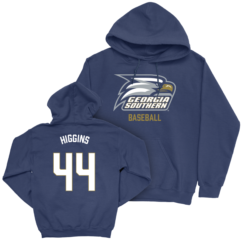 Georgia Southern Baseball Navy Staple Hoodie - Thomas Higgins Youth Small