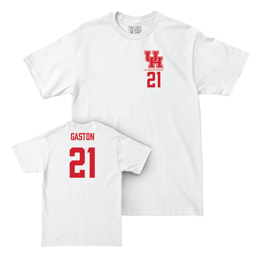 Houston Football White Logo Comfort Colors Tee  - Juwon Gaston