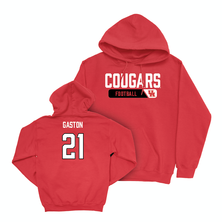 Houston Football Red Staple Hoodie  - Juwon Gaston