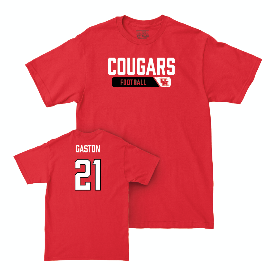 Houston Football Red Staple Tee  - Juwon Gaston