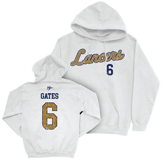 CBU Women's Water Polo White Script Hoodie   - Morgan Gates