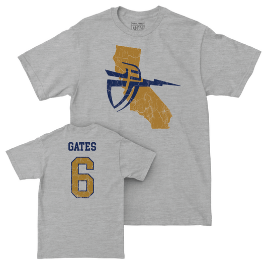 CBU Women's Water Polo Sport Grey State Tee   - Morgan Gates