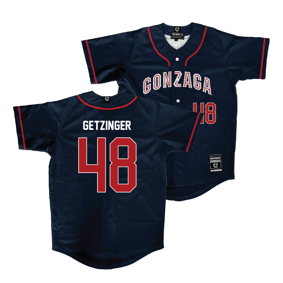 Gonzaga Baseball Navy Jersey  - Michael Getzinger