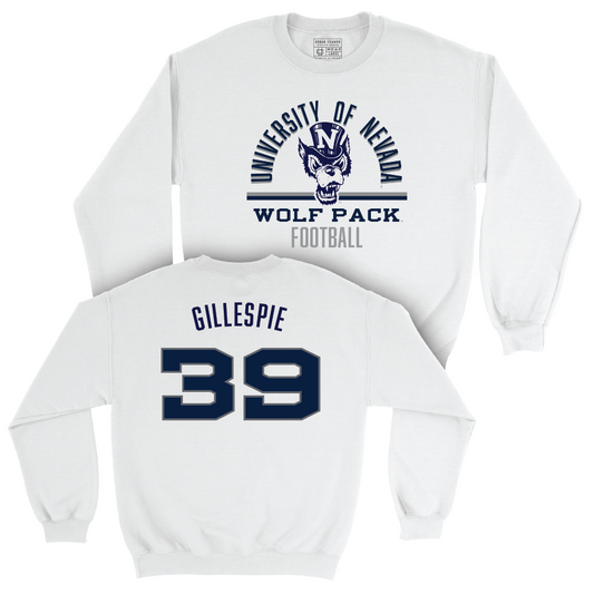 Nevada Football White Classic Crew    - Guy Gillespie