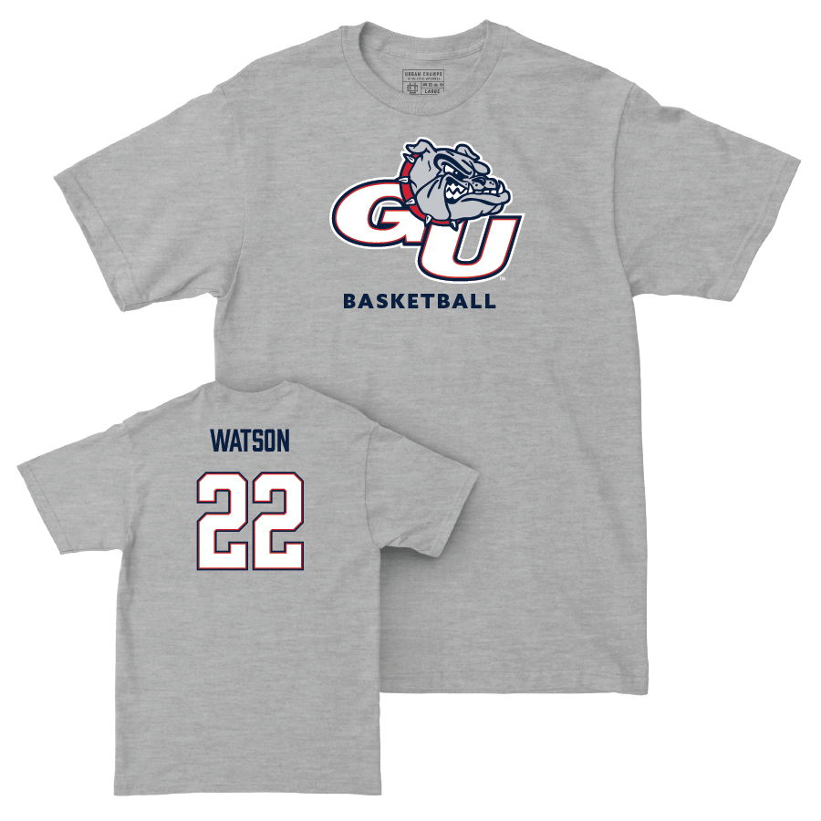 Gonzaga Men's Basketball Sport Grey Classic Tee - Anton Watson Small