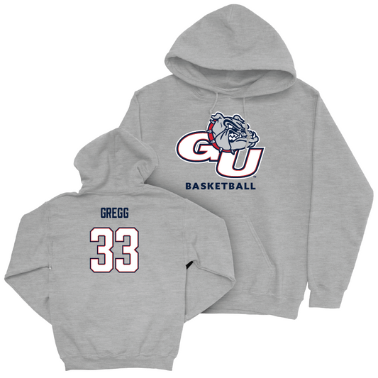 Gonzaga Men's Basketball Sport Grey Classic Hoodie - Benjamin Gregg Small