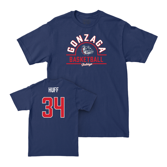 Gonzaga Men's Basketball Navy Arch Tee - Braden Huff Small