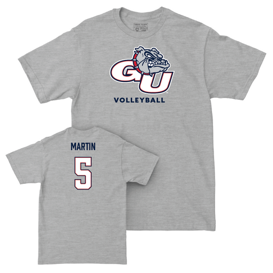 Gonzaga Women's Volleyball Sport Grey Classic Tee - Brianna Martin Small