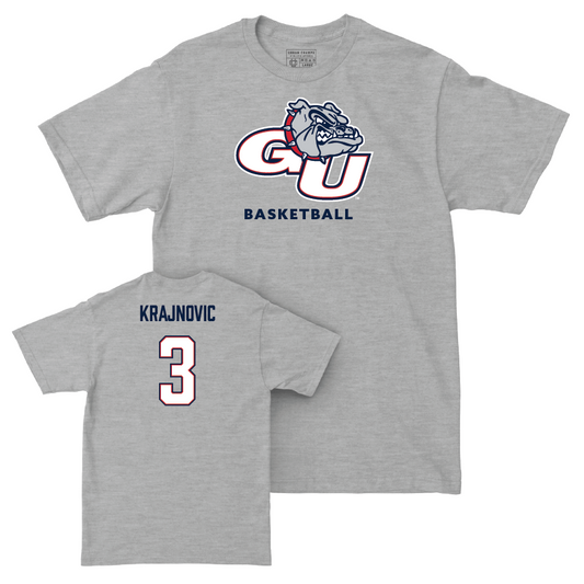 Gonzaga Men's Basketball Sport Grey Classic Tee - Luka Krajnovic Small